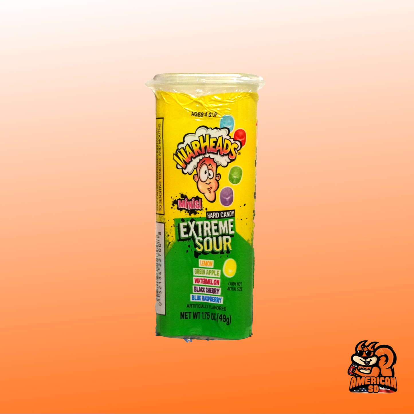 Warheads Extreme Sour Hard Candy Minis 18x99g