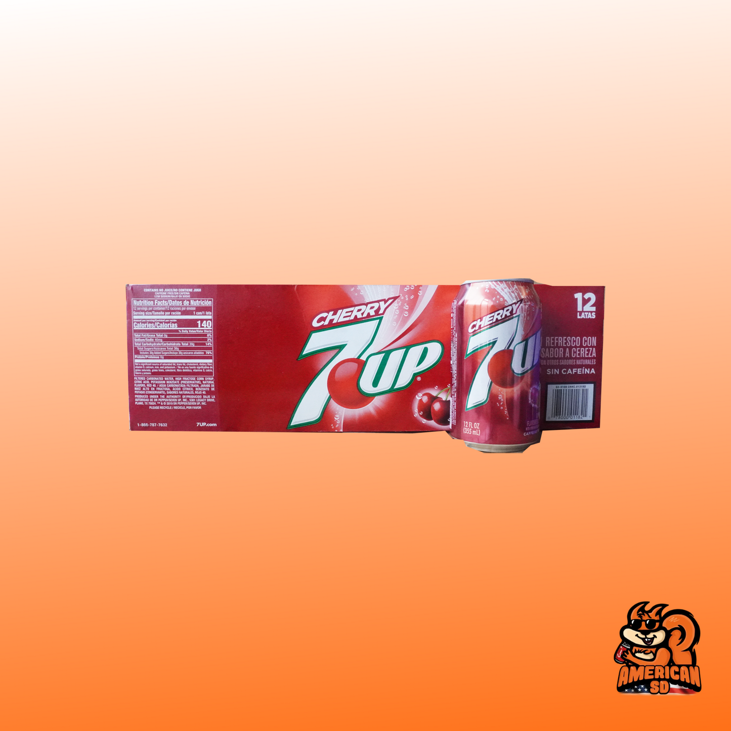 12 x 355ml | 7up | Cherry