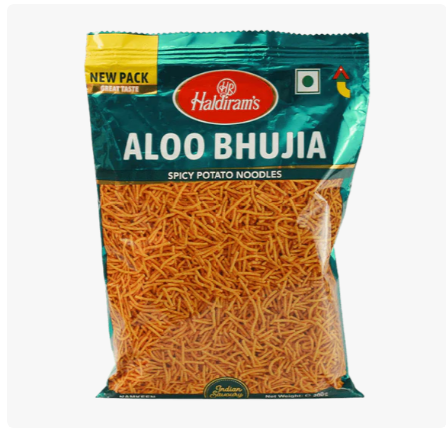 Haldiram's - 200g Aloo Bhujia (würzige Kartoffelsticks)