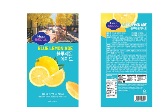 Meet Seoul Blue Lemon Ade 10x230ml