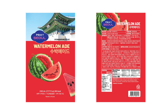 Meet Seoul Watermelon Ade 10x230ml