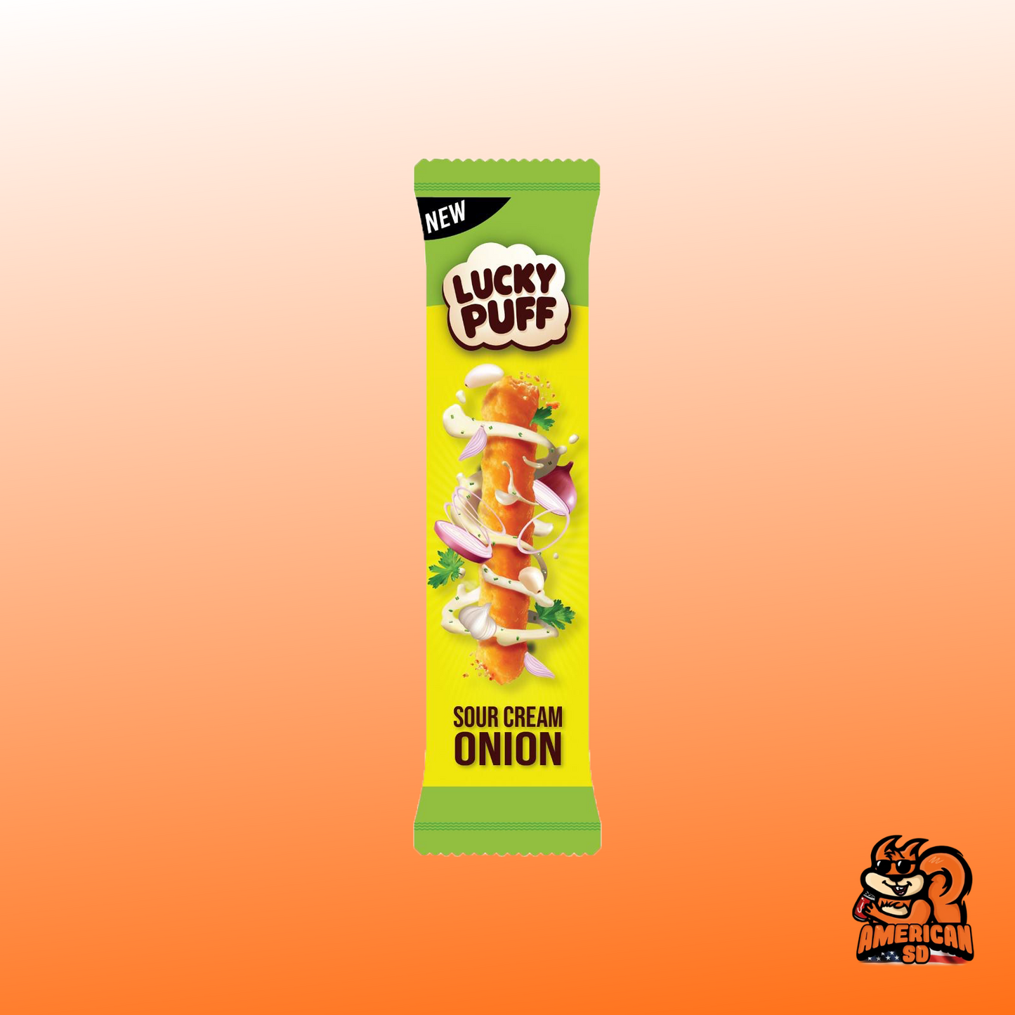 Lucky Puff Sour Cream Onion  1x6g