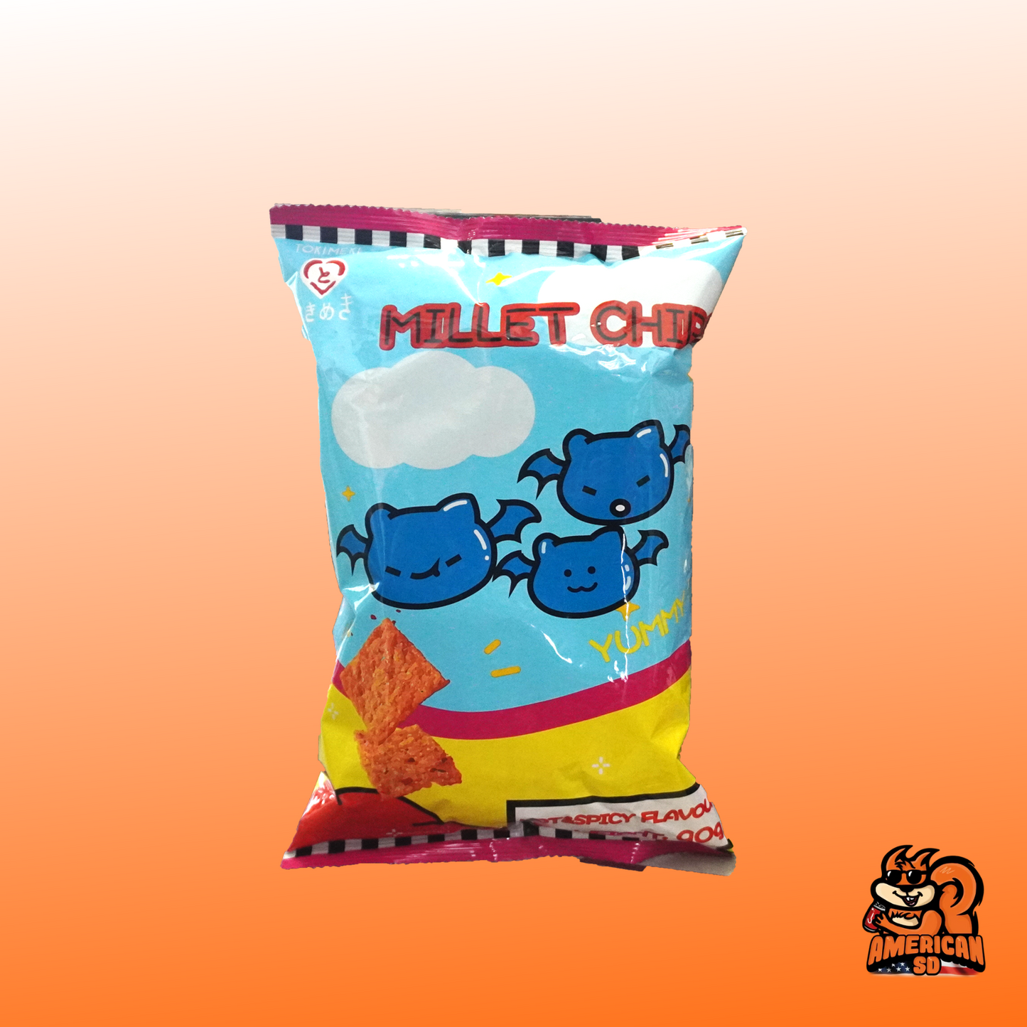 20x90g Millet Crisps Hot Spicy