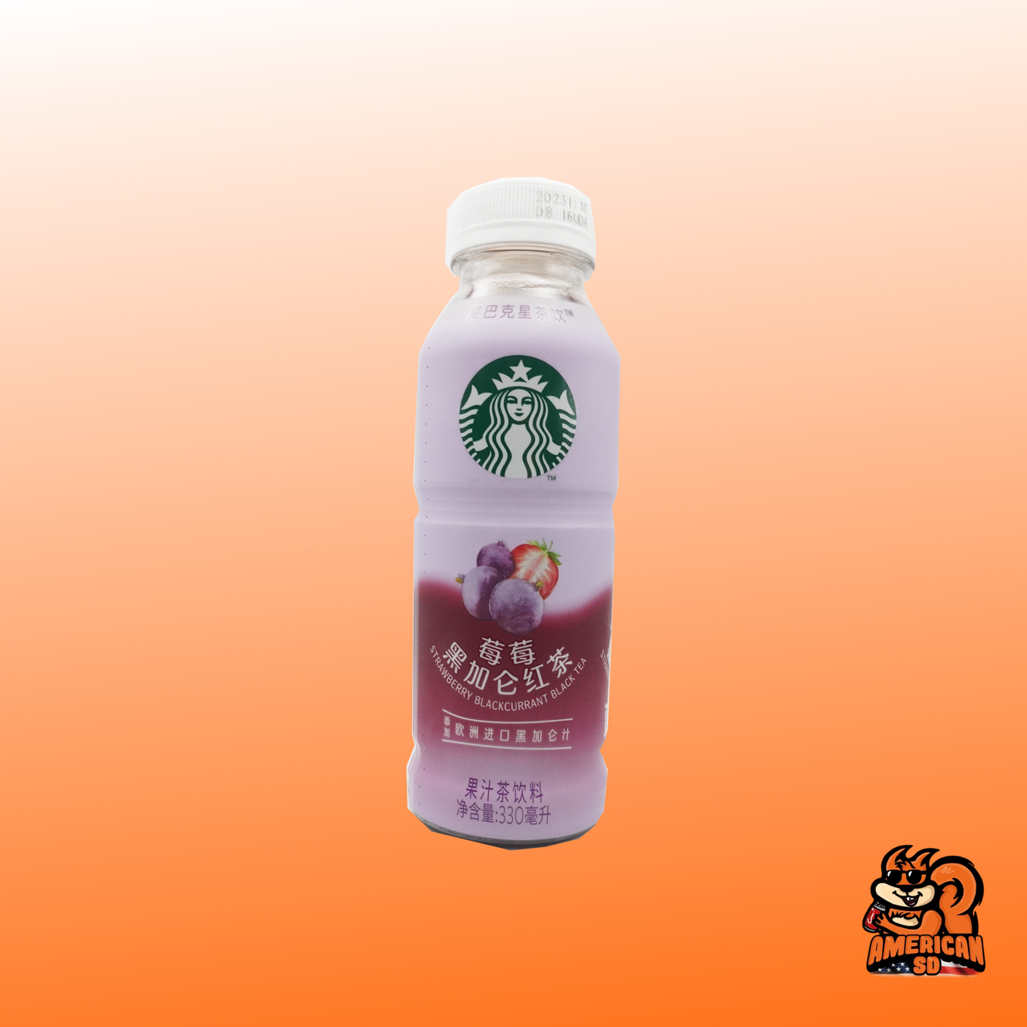 15 x 330ml | Starbucks Tea Asia | Strawberry Black Tea