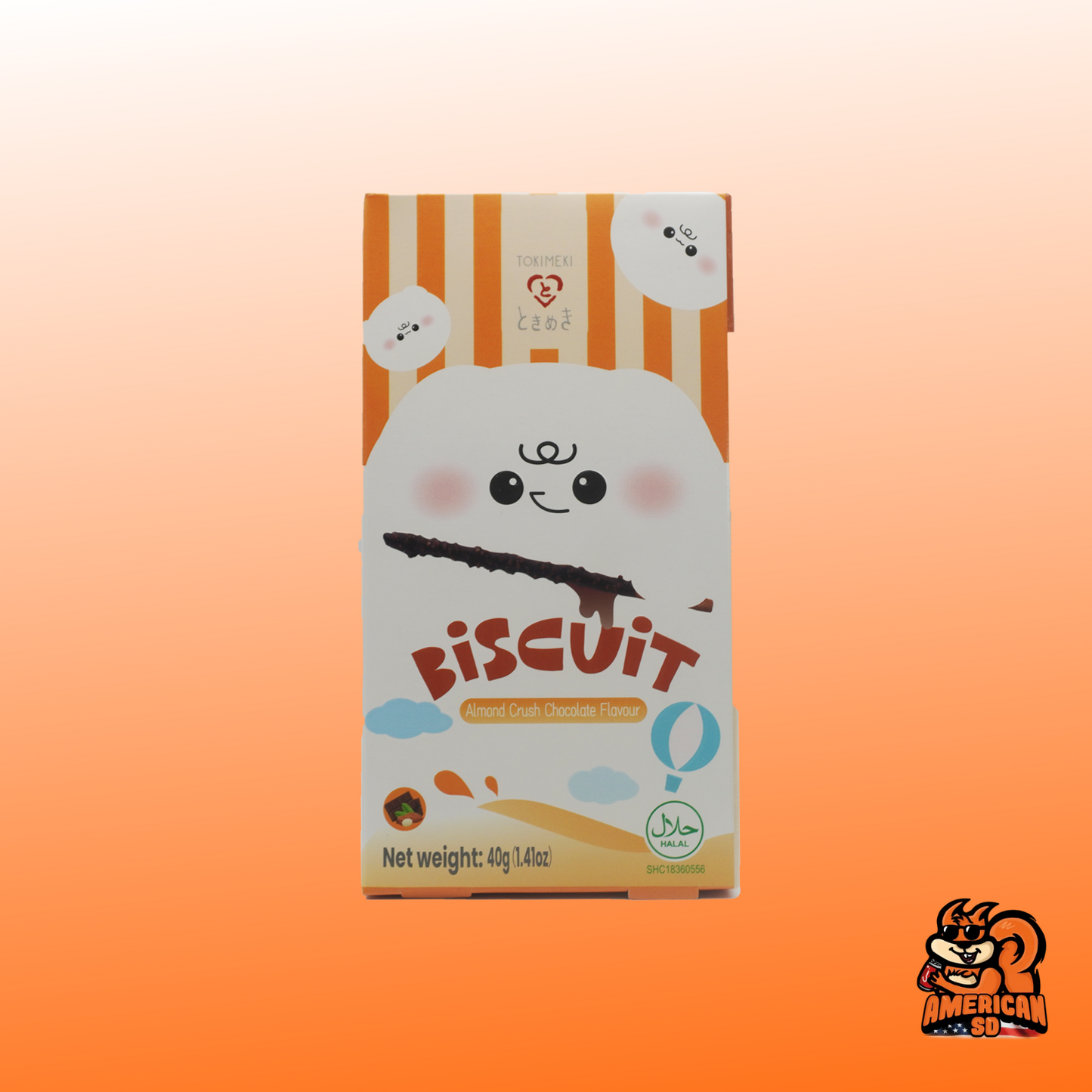 40 x 40g | Tokimeki | Biscuit Stick Almond Crush