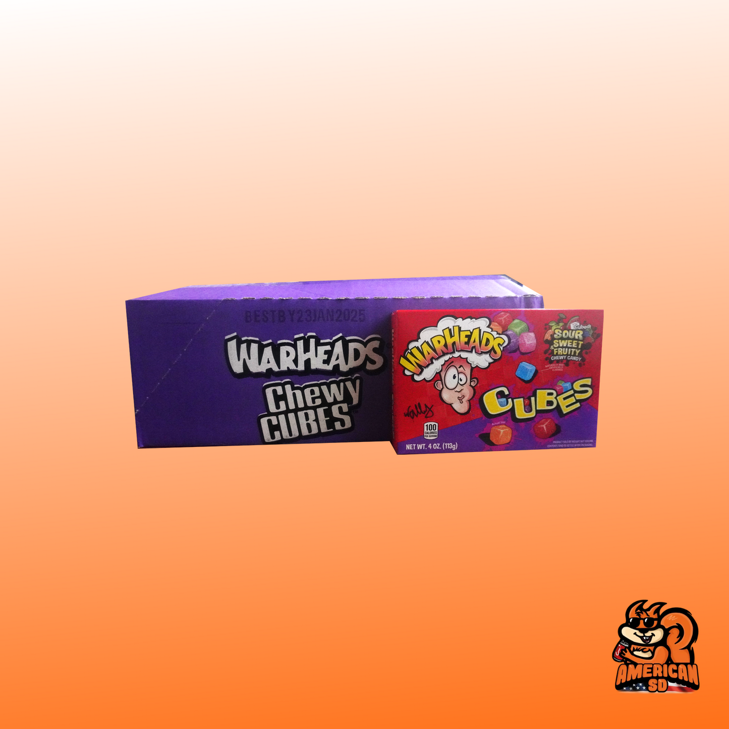 12x113g | Warheads | Chewy Cubes