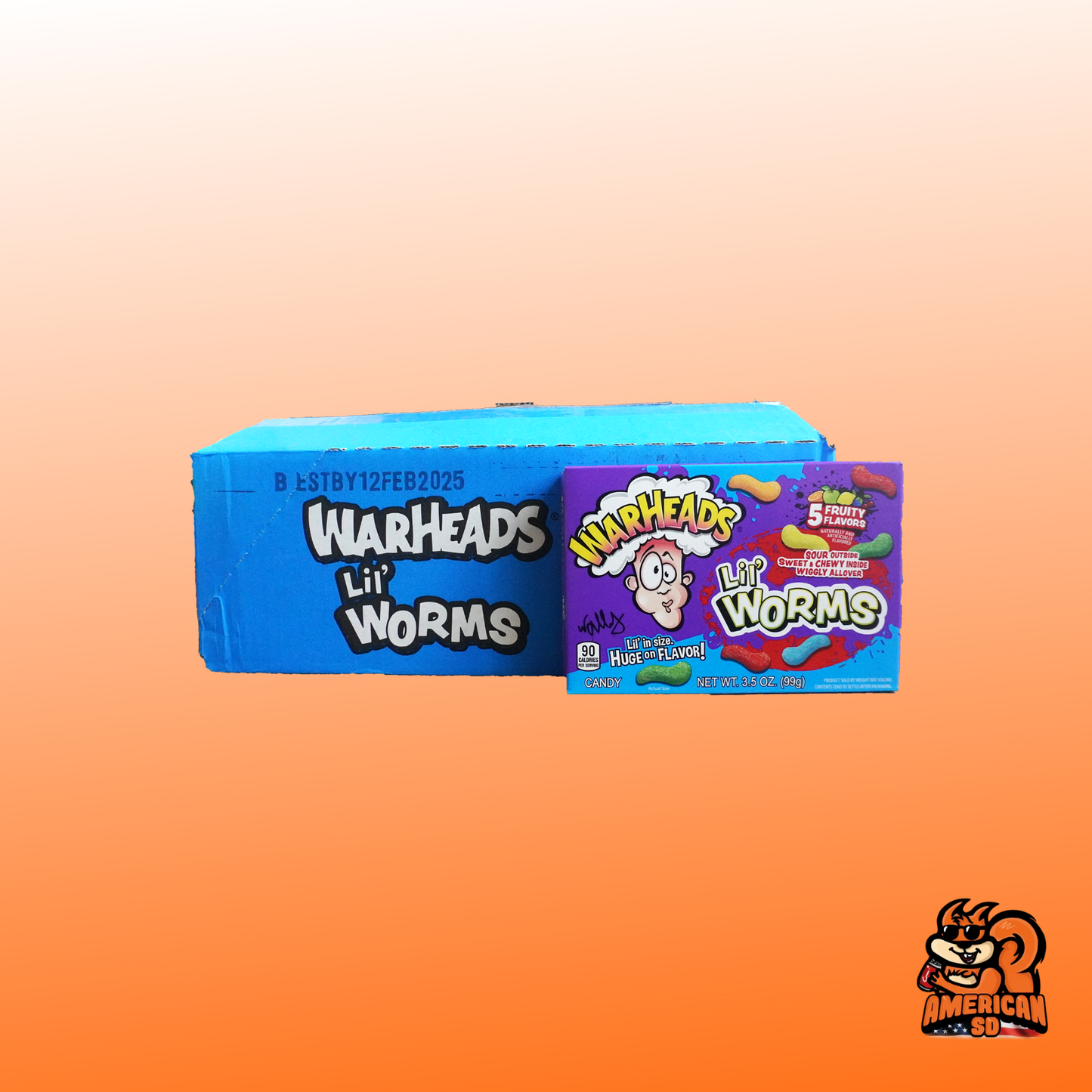 12 x 99g | Warheads | Lil' Worms