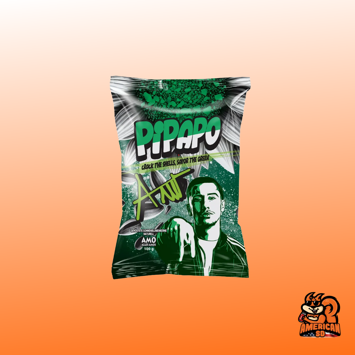 PIPAPO - AMO Sonnenblumenkerne - Original geröstet 100g