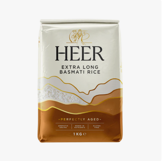 Heer - 1kg Superior Basmati Reis extra lang