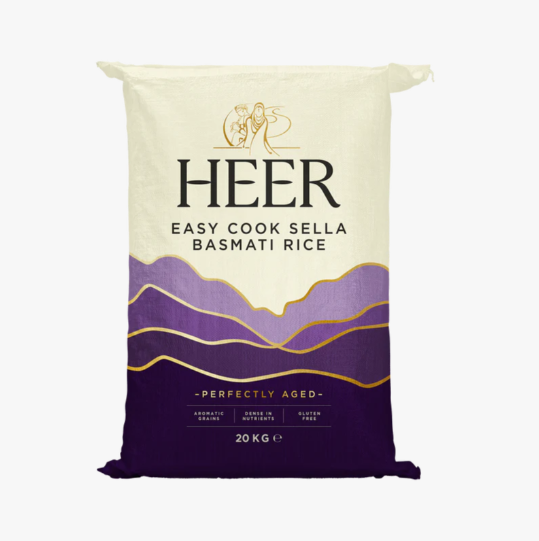 Heer - 20kg Easy cook sella basmati Reis (vorgekocht)