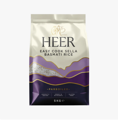 Heer - 5kg Easy cook sella basmati Reis (vorgekocht)
