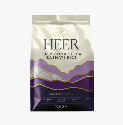 Heer - 10kg Easy cook sella basmati Reis (vorgekocht)